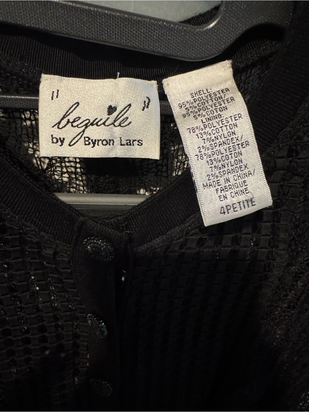 Anthropologie Beguile Byron Lars Mona Black Lace Button-Front Sheath Dress - Picture 6 of 6